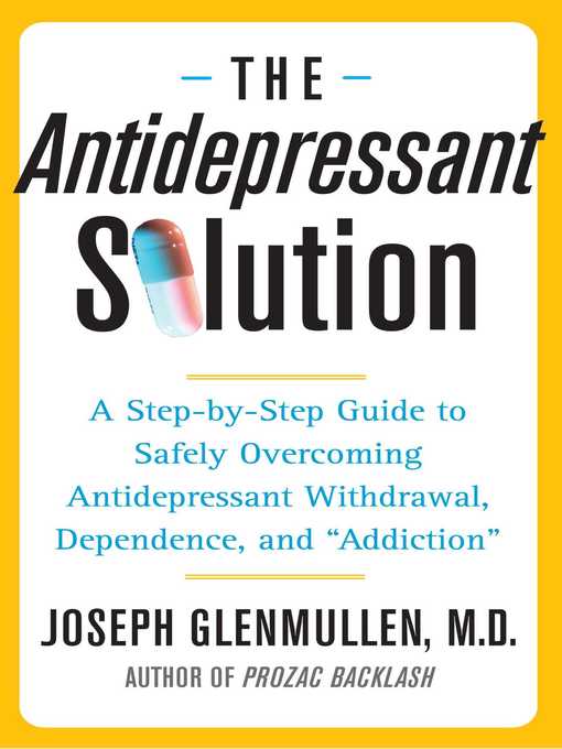 Title details for The Antidepressant Solution by Joseph Glenmullen - Wait list